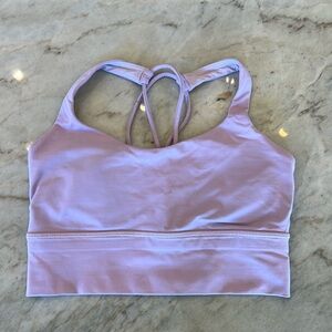 Lululemon light purple sports bra size 4